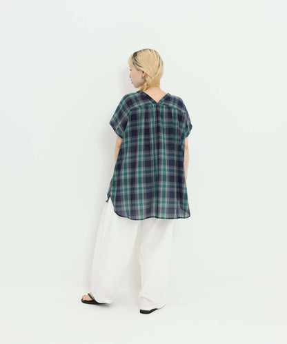 チェックグリーン / 154cm / FREE