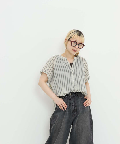 ストライプグレー / 154cm / FREE
