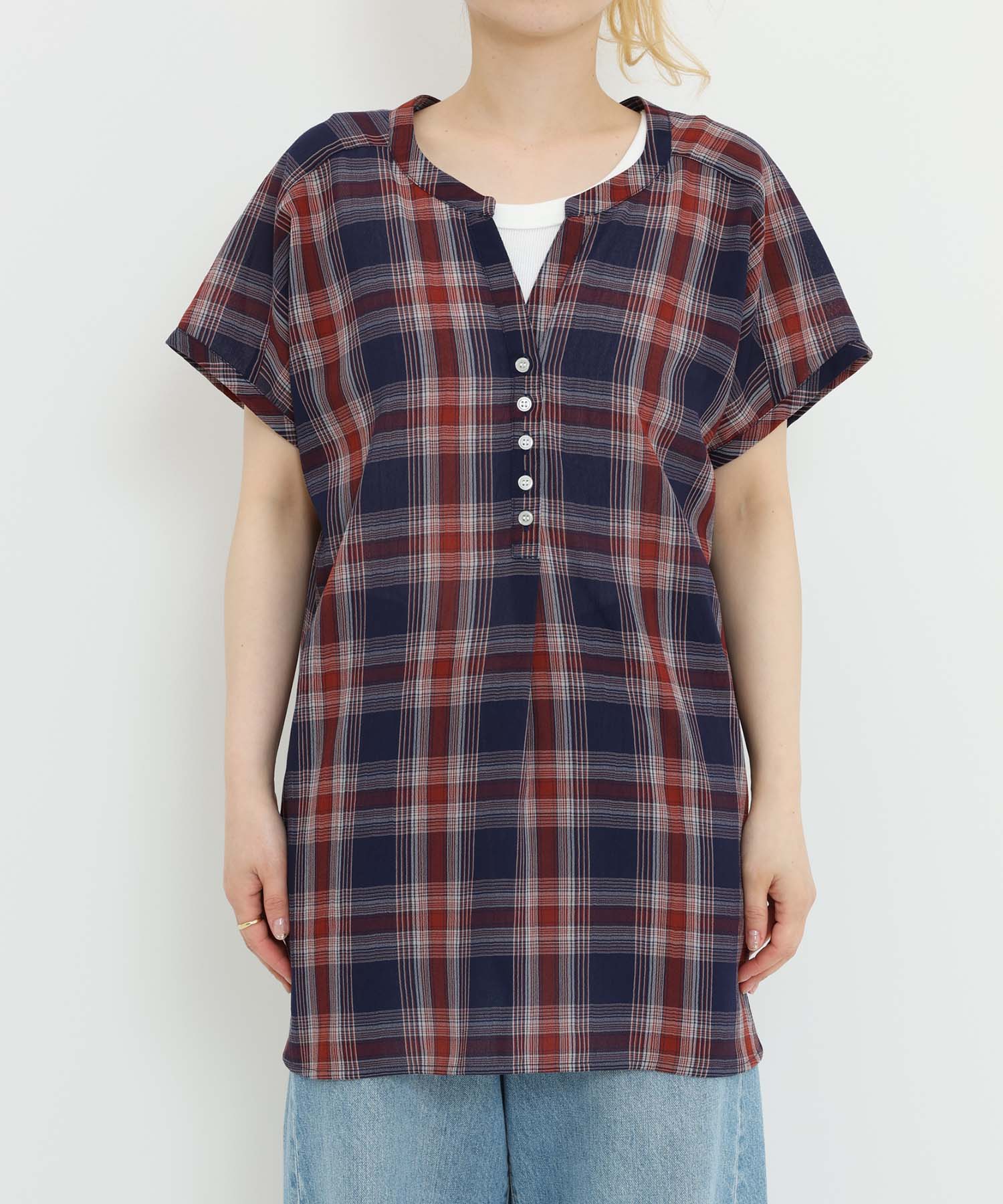 チェックレッド / 154cm / FREE