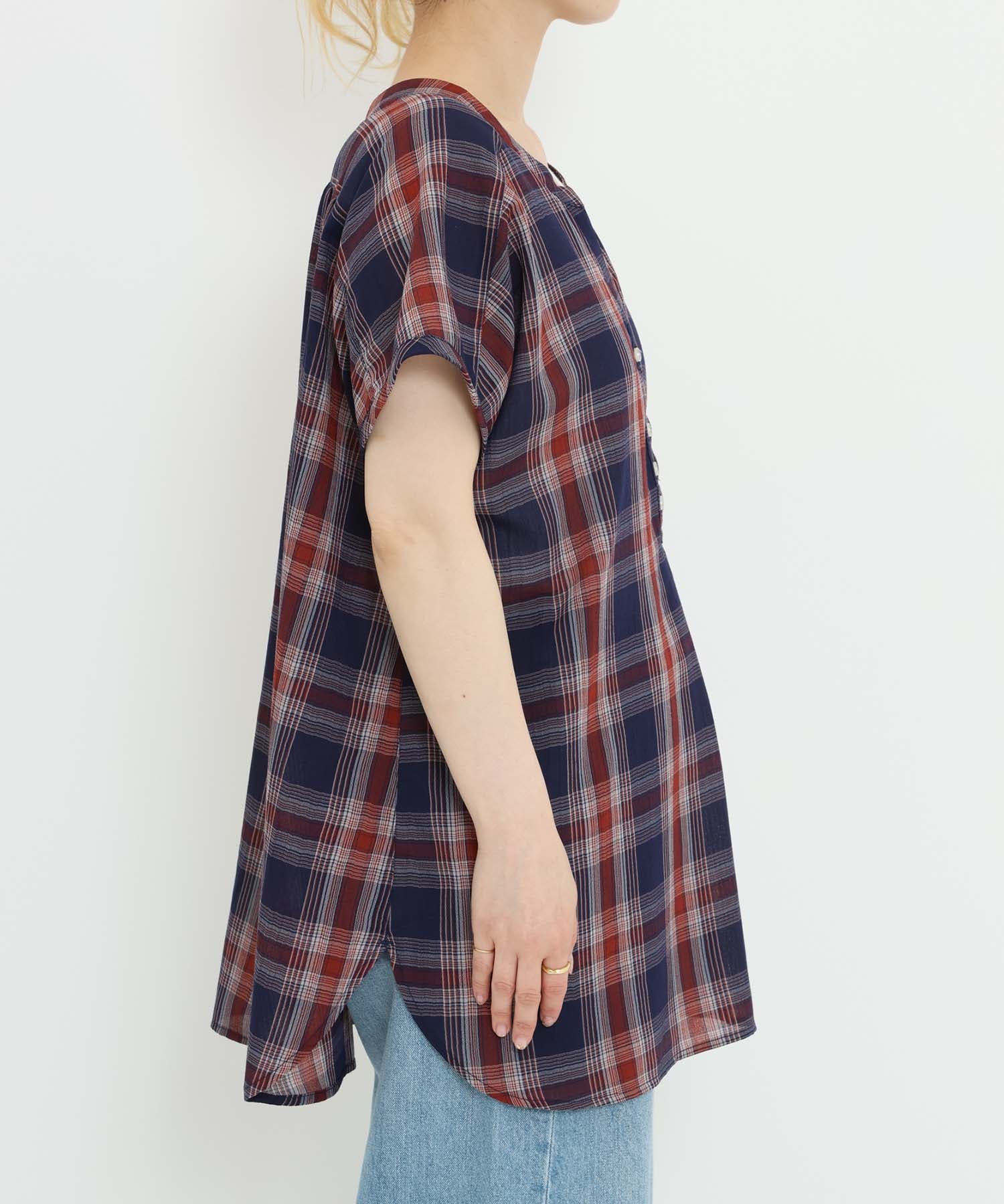 チェックレッド / 154cm / FREE