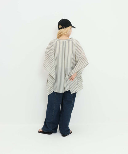 ストライプグレー / 154cm / FREE