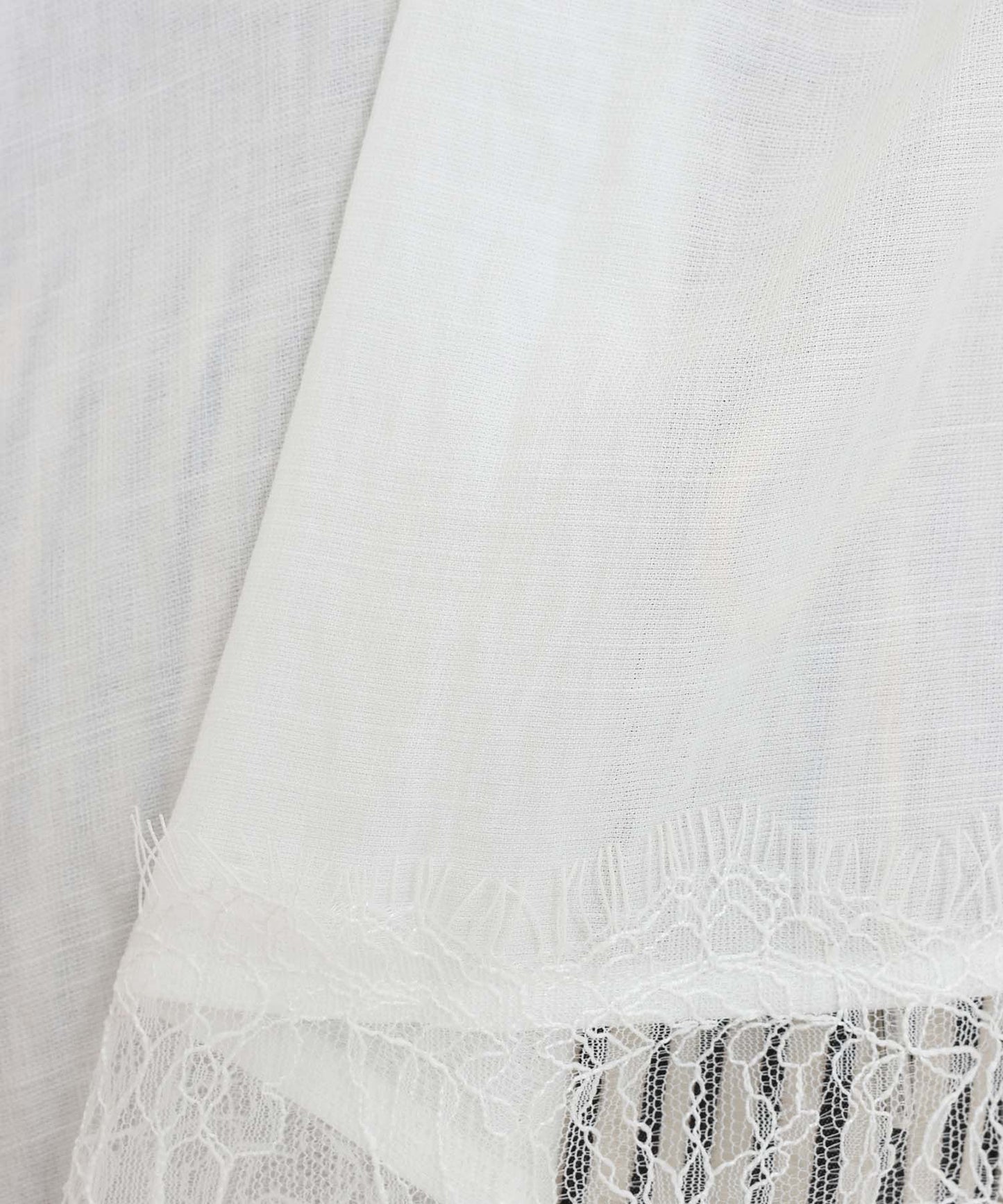 《7月3日入荷予定》裾レーススキッパーブラウス