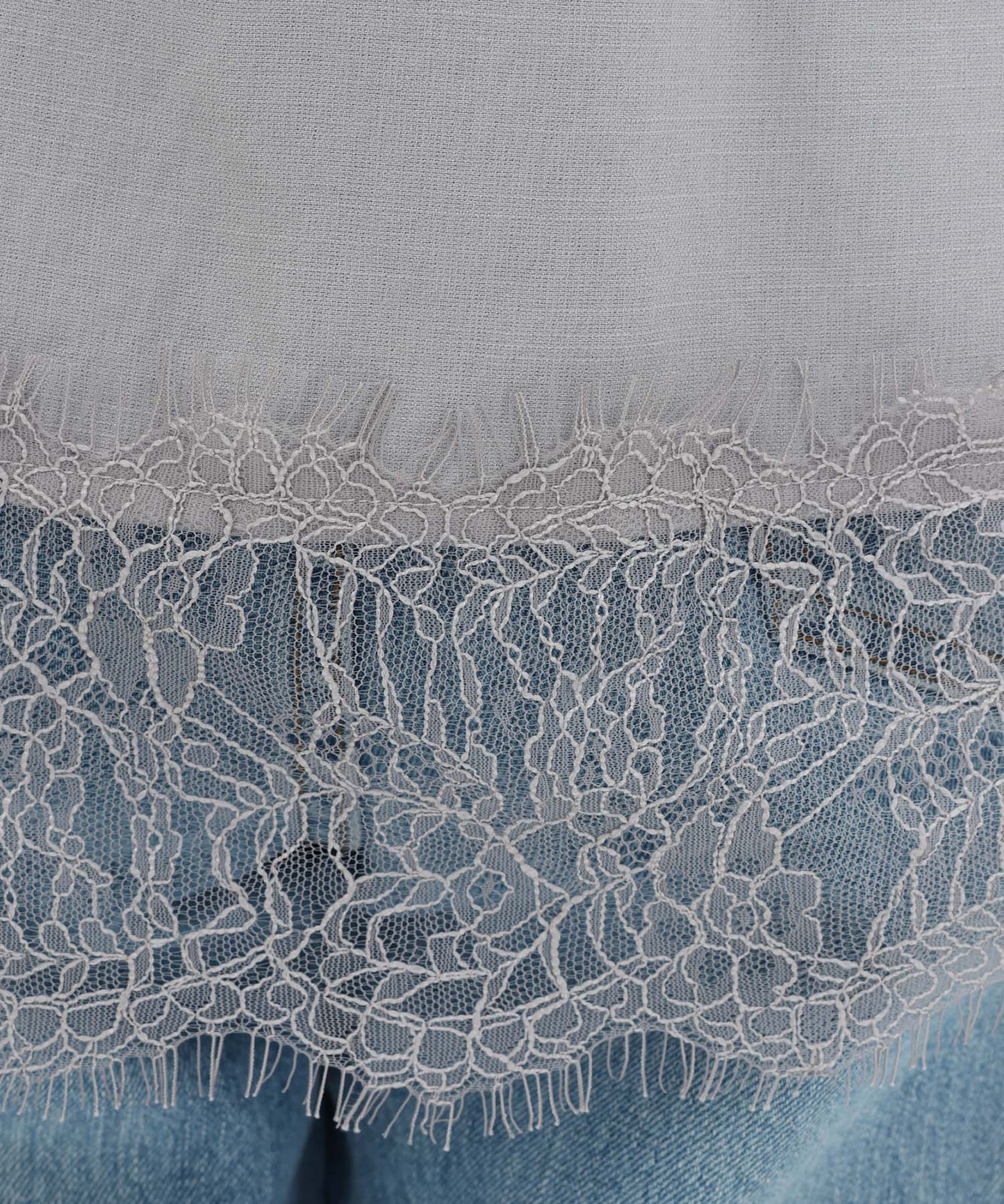 《7月3日入荷予定》裾レーススキッパーブラウス