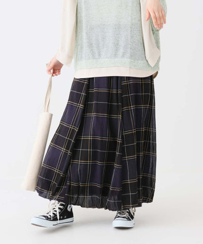 チェックネイビー