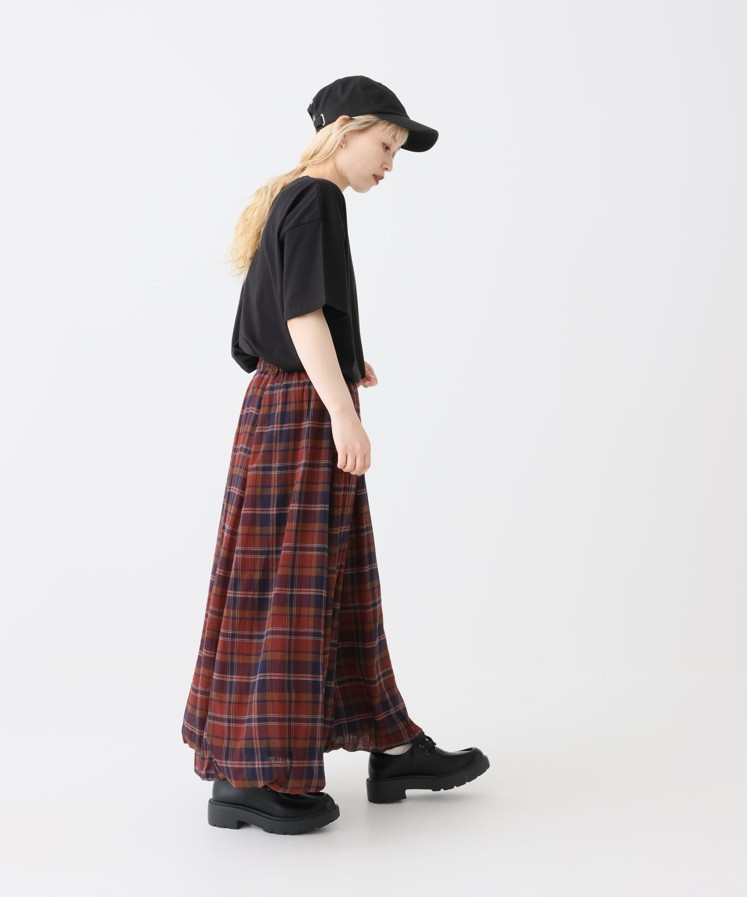チェックレッド / 154cm / FREE