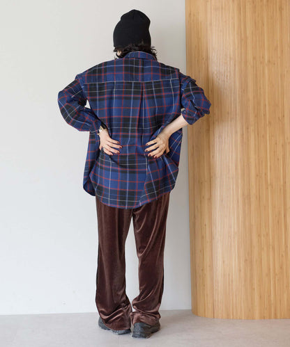 チェックネイビー / 157cm / FREE