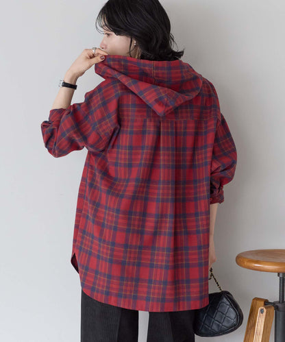 チェックレッド / 157cm / FREE