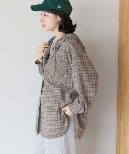 チェックグレー / 157cm / FREE