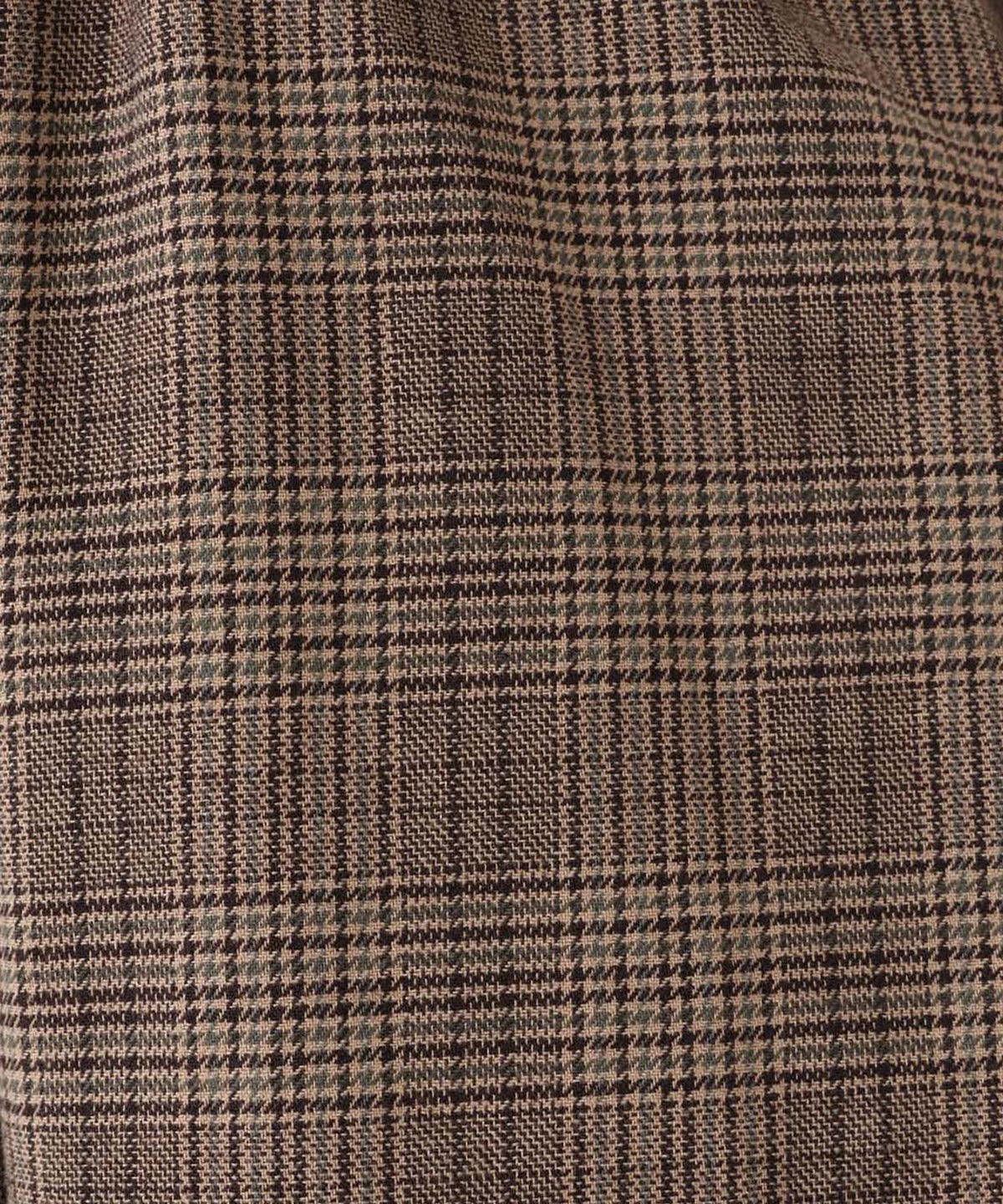 グレンチェックブラウン