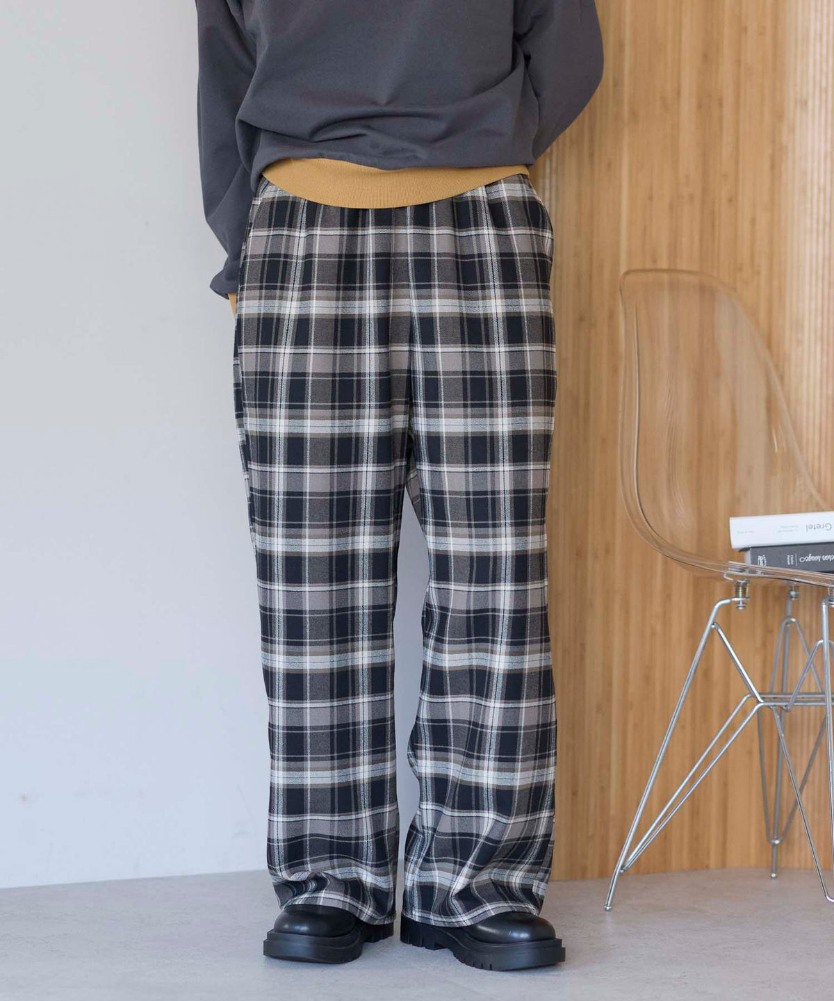 チェックベージュ / 157cm / M