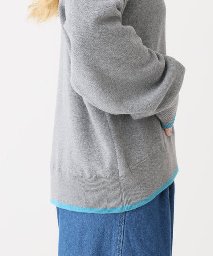 《近日発売》スウェットライクニットプルオーバー