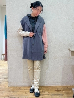 ≪SALE≫ Gathered Hem Hoodie Pullover