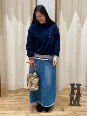 ≪SALE≫ Gathered Hem Hoodie Pullover