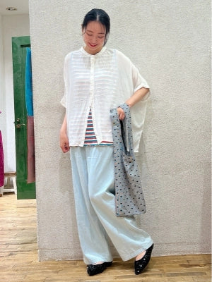 ≪SALE≫Rayon Crepe Gathered Dolman Tunic
