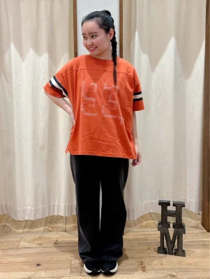 ≪SALE≫[Summer Lookbook Featured Item] Numbering Embroidered Big Tee