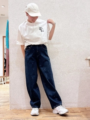 ≪SALE≫[charmmy] Heart Denim Pants