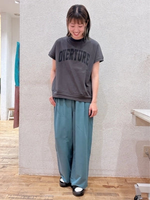 【接触冷感】タックワイドパンツ