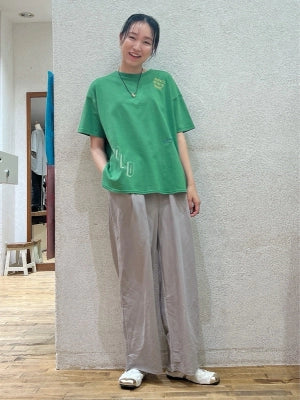 【接触冷感】タックワイドパンツ