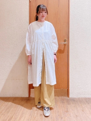 【接触冷感】タックワイドパンツ