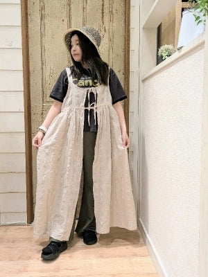 【接触冷感】ベイカーワイドパンツ