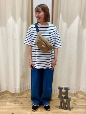 ≪SALE≫Heart Pocket Round Hem Short Sleeve Tunic