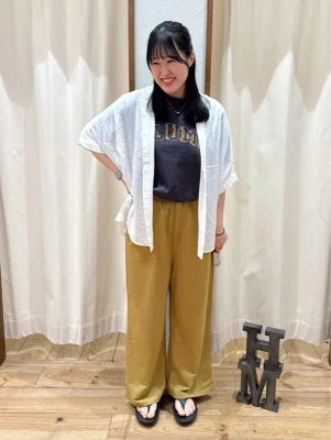≪SALE≫Rayon Crepe Gathered Dolman Tunic