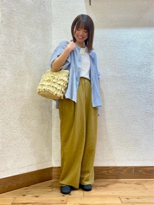 【接触冷感】ベイカーワイドパンツ