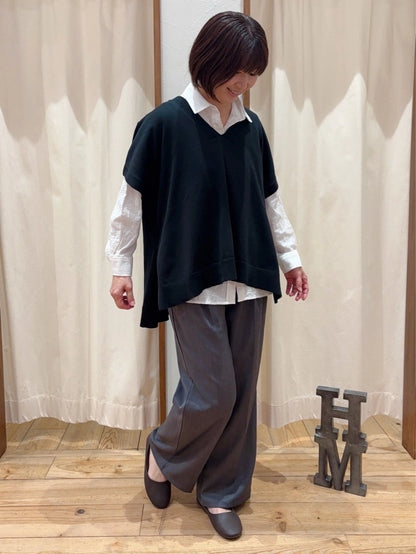 [SALE] Knit V-Neck Poncho Tunic