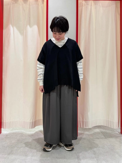 [SALE] Knit V-Neck Poncho Tunic