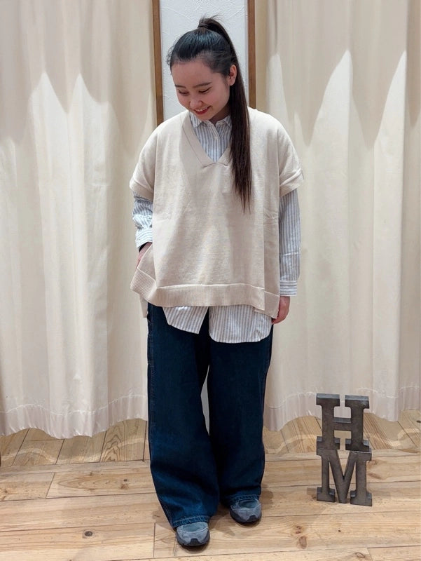 [SALE] Knit V-Neck Poncho Tunic