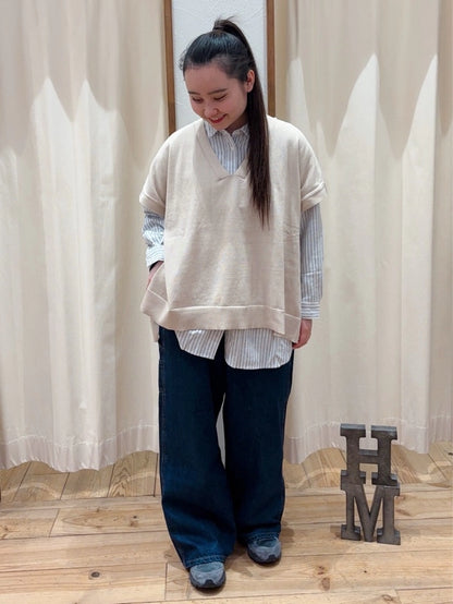 [SALE] Knit V-Neck Poncho Tunic