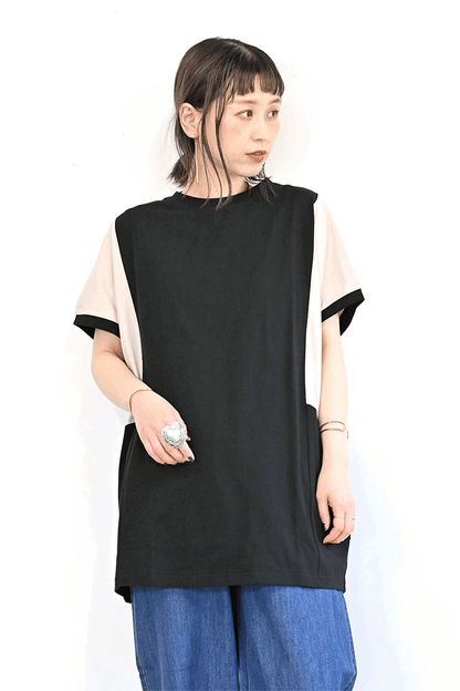 ≪SALE≫ Color Blocking Tunic SS