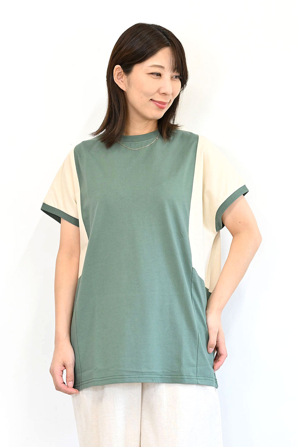 ≪SALE≫ Color Blocking Tunic SS
