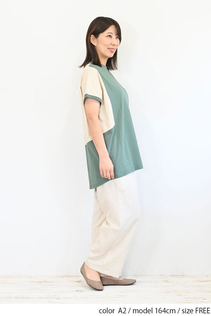 ≪SALE≫ Color Blocking Tunic SS