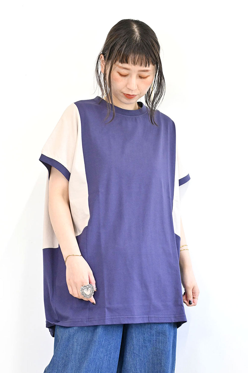 ≪SALE≫ Color Blocking Tunic SS