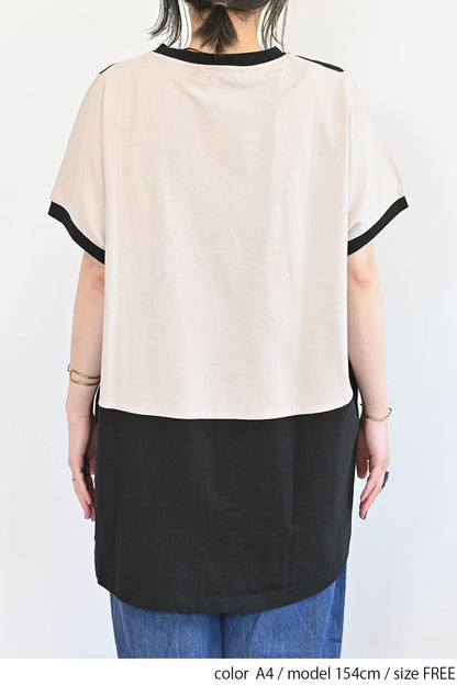 ≪SALE≫ Color Blocking Tunic SS