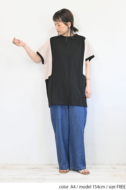 ≪SALE≫ Color Blocking Tunic SS
