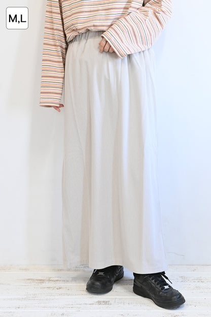 カットコーディロイバックスリットスカート