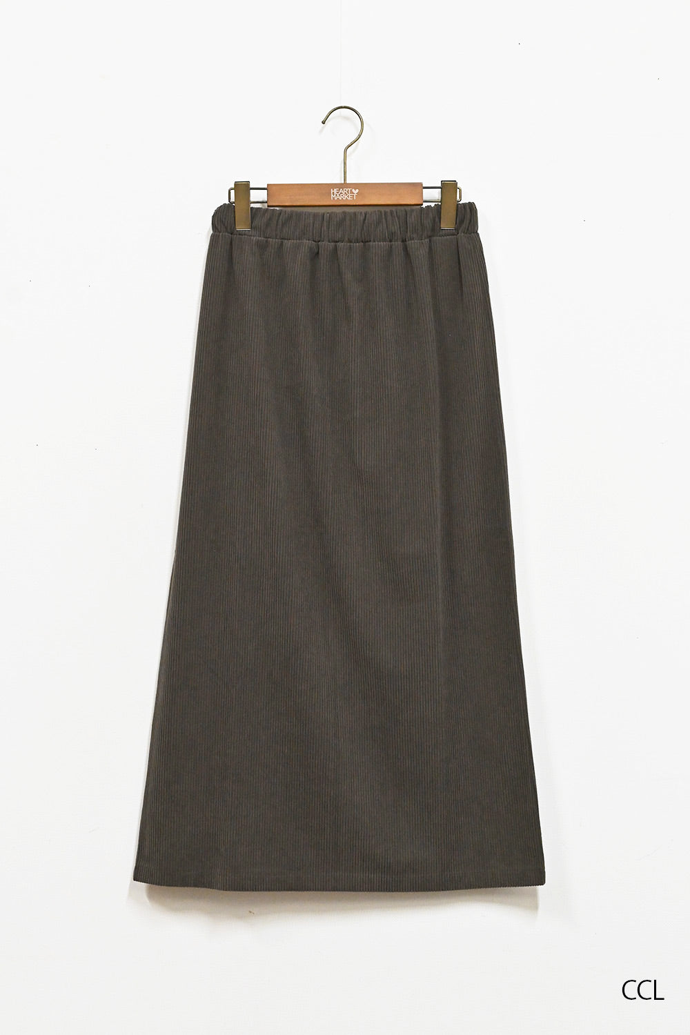 カットコーディロイバックスリットスカート