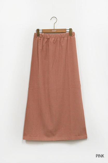 カットコーディロイバックスリットスカート