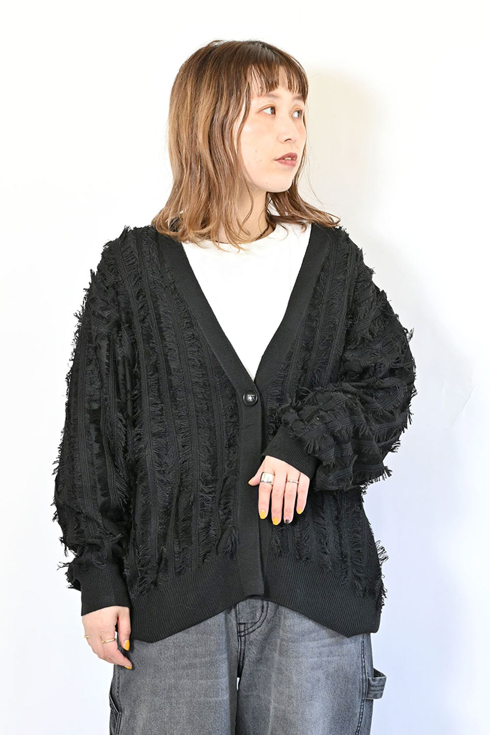 ≪SALE≫フリンジニットカーディガン