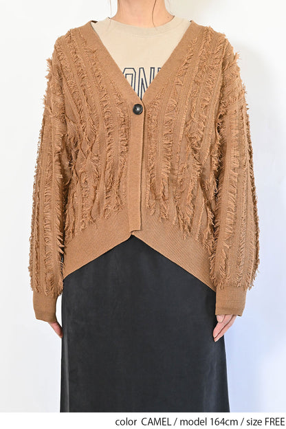 ≪SALE≫フリンジニットカーディガン