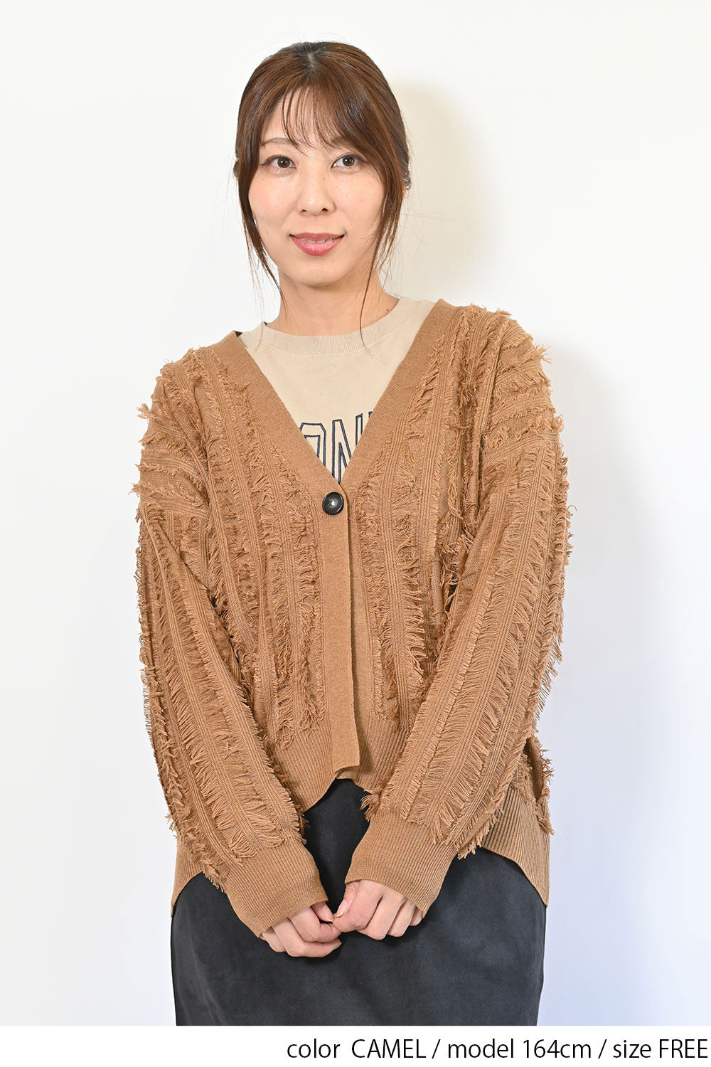 ≪SALE≫フリンジニットカーディガン