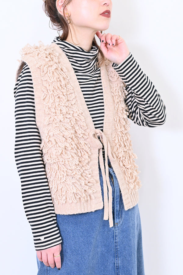 ≪SALE≫フリンジニットベスト