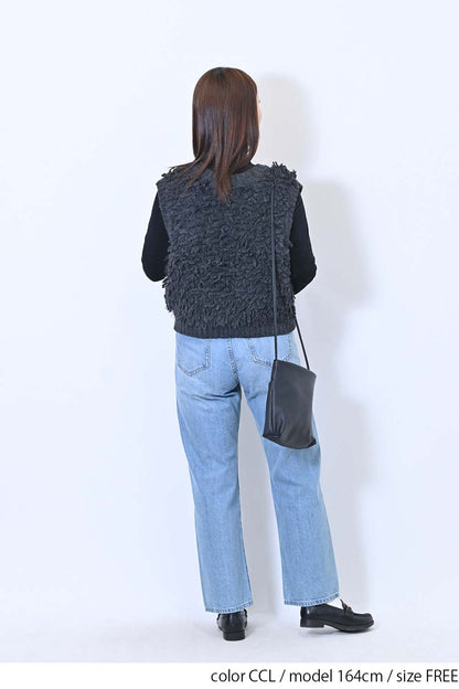 フリンジニットベスト