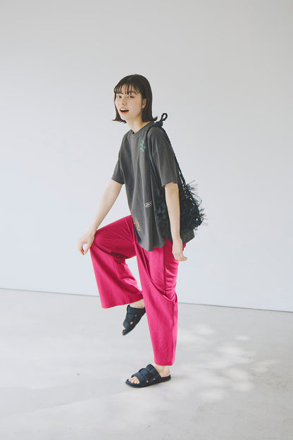 【接触冷感】ベイカーワイドパンツ
