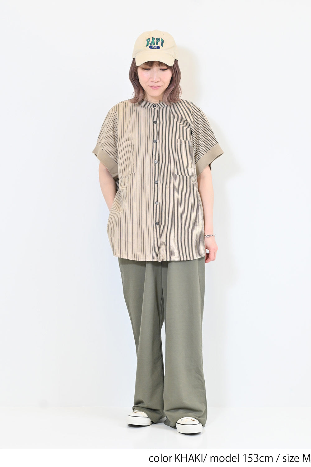 【接触冷感】ベイカーワイドパンツ