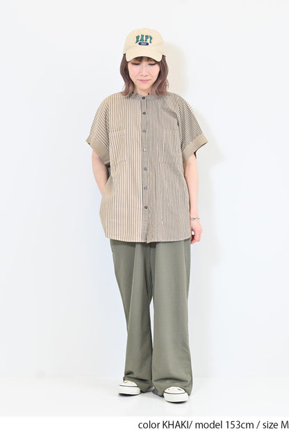 【接触冷感】ベイカーワイドパンツ