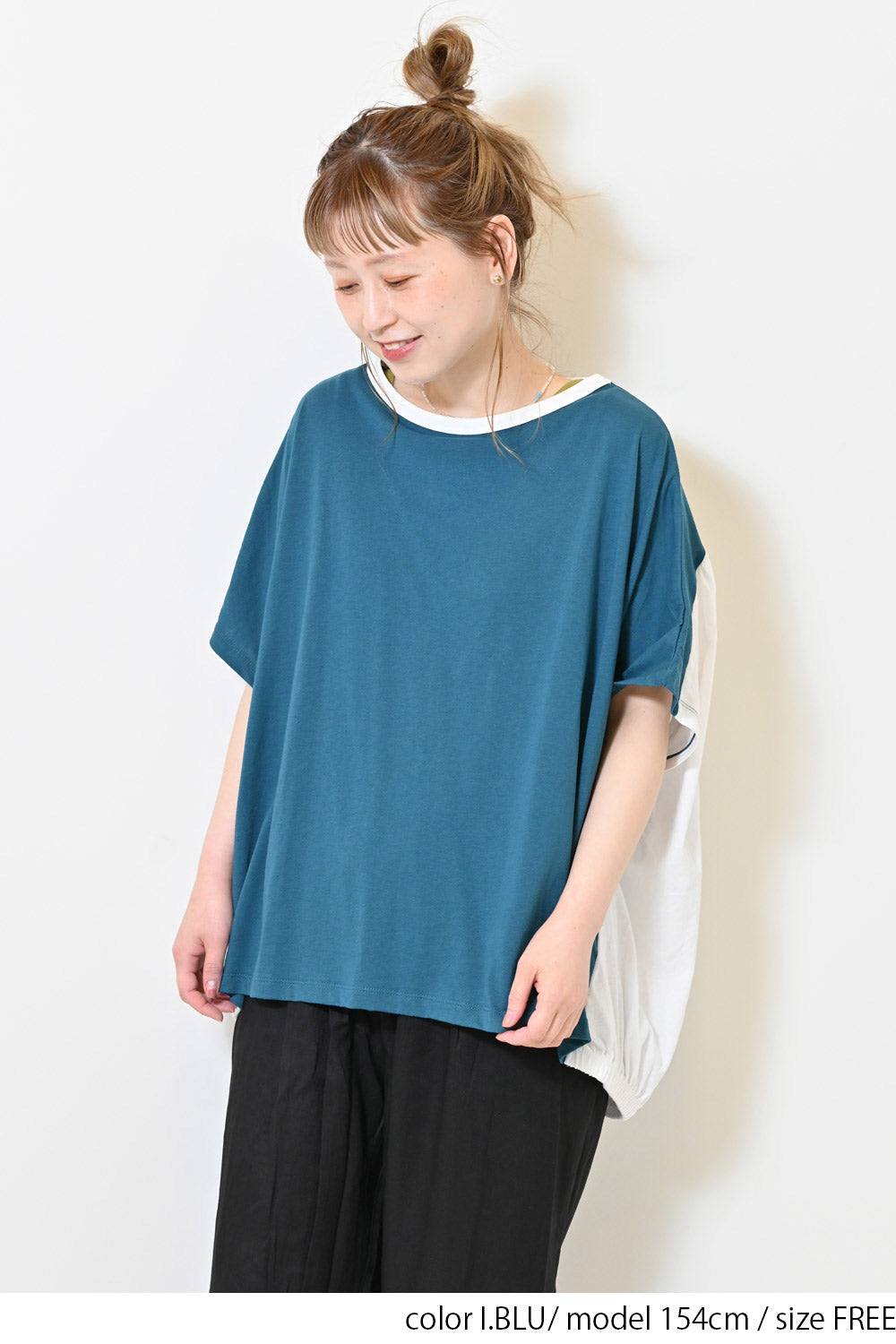 Tシャツ・カットソー RECTO Oversized Garment Cotton Pique 3日間限定!送料無料/≪SALE≫バックバルーンBIGTシャツ