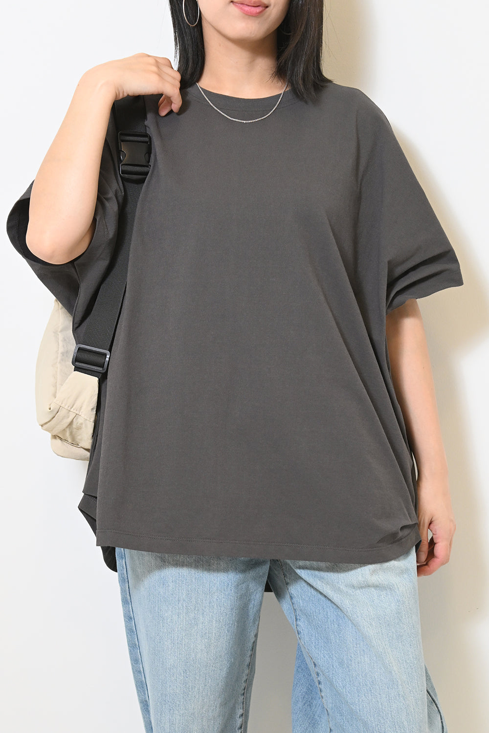 ≪SALE≫ Cut Crepe Tuck Dolman Tunic
